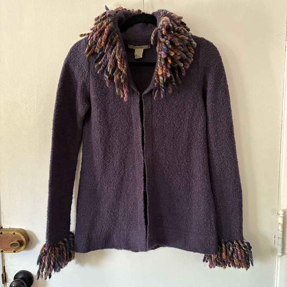 Free People Statement Collar Cardigan